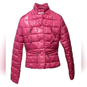Millard Fillmore Pink Quilted Puffy Jacket Size XS